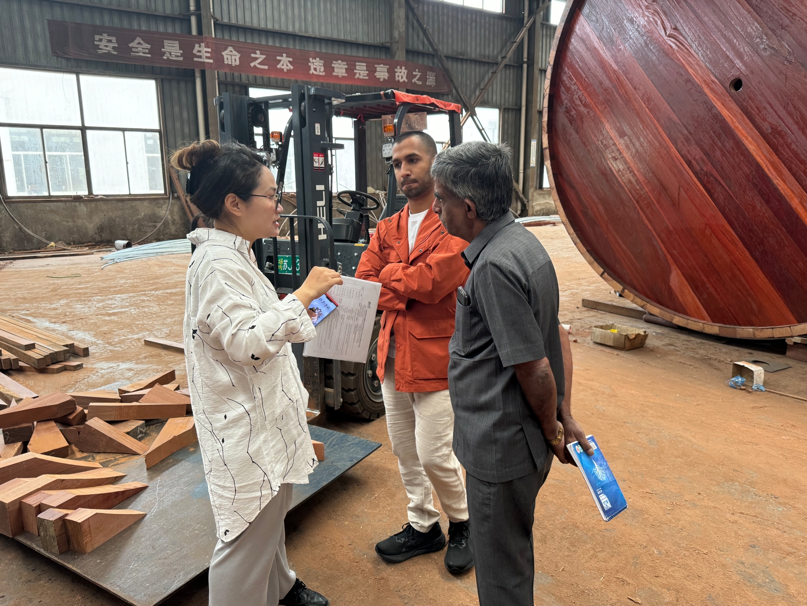 Normal Wooden Drum For Leather Factory